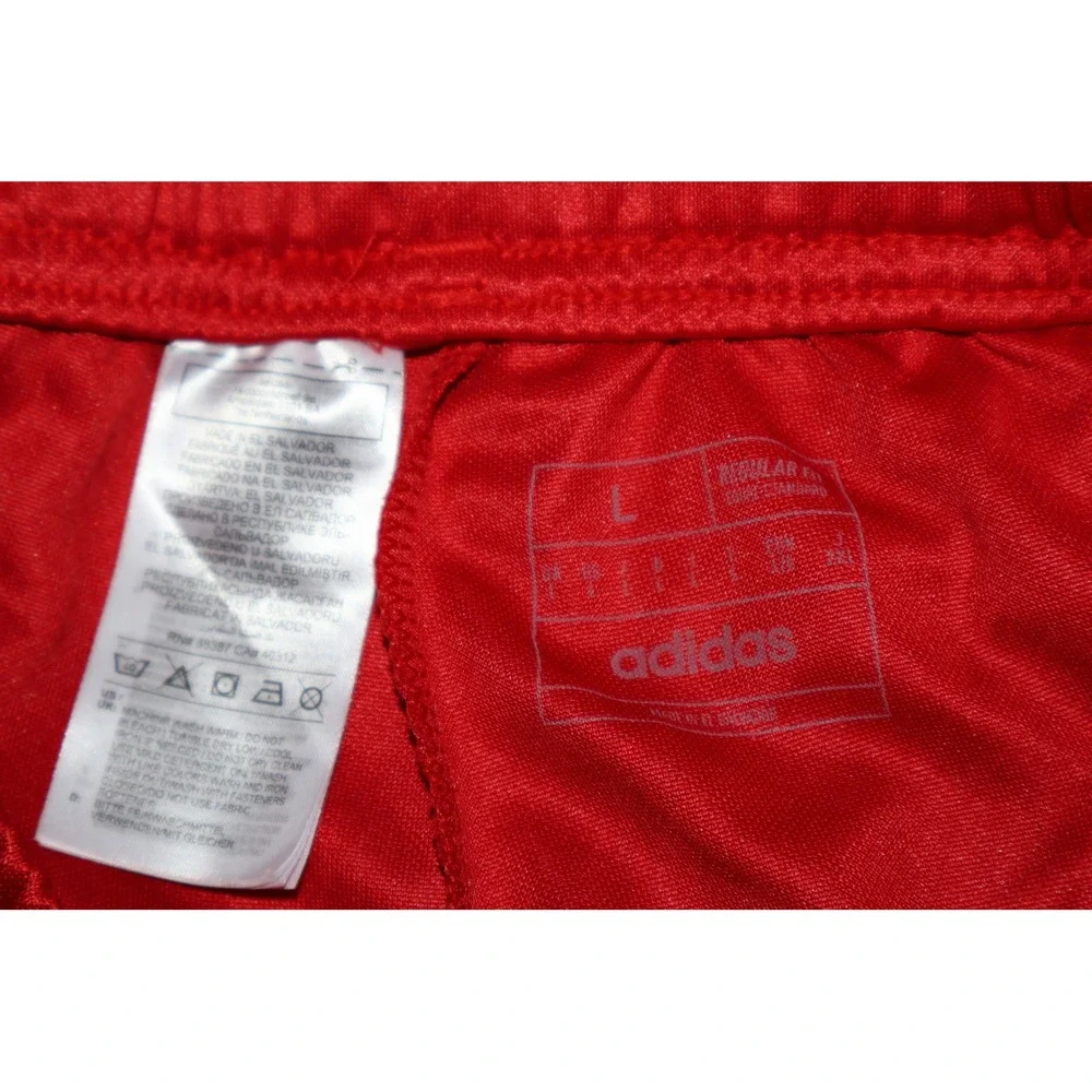 Adidas Gym Track Pants Men Large 3-Stripe Tiro Soccer Training Joggers Zip Ankle